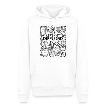 Let's Get Diffused – Entspannung & ätherische Öle - Männer Premium Bio Hoodie - Weiß - Vorne - Nico (187cm)