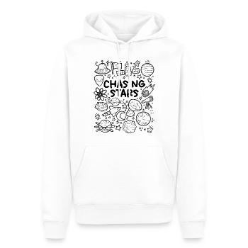 Chasing the stars - Men’s Premium Organic Hoodie - white - Front - Nico (187cm)