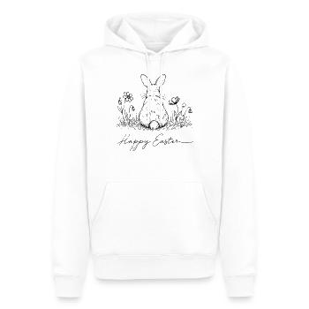 Easter Bunny Happy Easter Retro Vintage Style - Men’s Premium Organic Hoodie - white - Front - Nico (187cm)