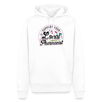 Pharmacy Tech Technician - Men’s Premium Organic Hoodie - white - Front - Nico (187cm)