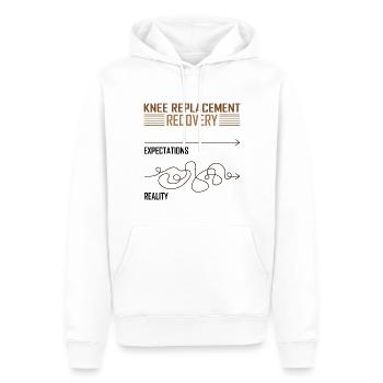 Knee Replacement Recovery - Männer Premium Bio Hoodie - Weiß - Vorne - Nico (187cm)
