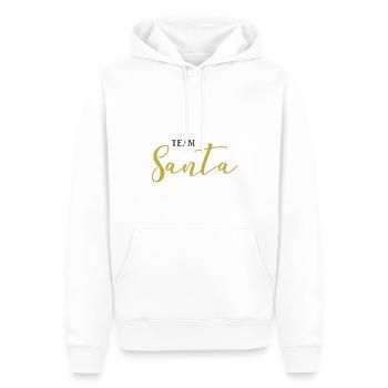 Team Santa Geschenk Idee gold - Männer Premium Bio Hoodie - Weiß - Vorne - Nico (187cm)
