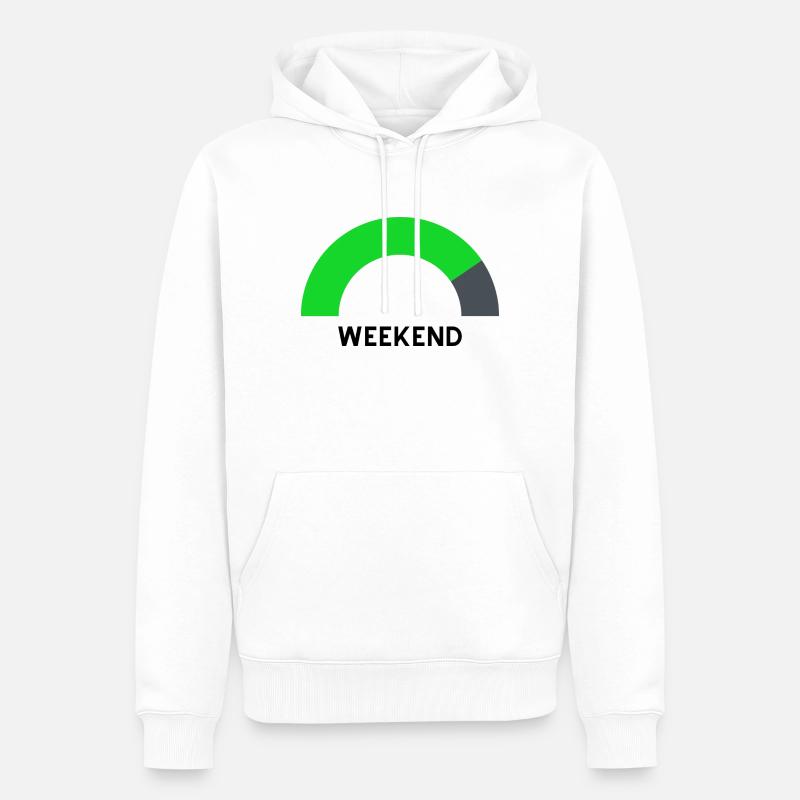 weekend loading - Männer Premium Bio Hoodie - Weiß