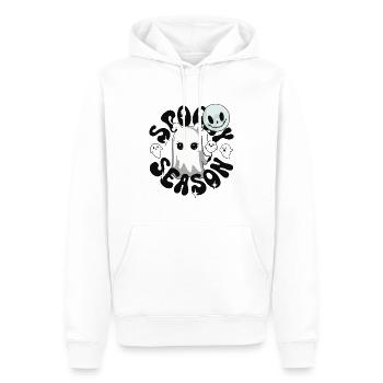 Spooky Season Halloween Geister Gespenster - Männer Premium Bio Hoodie - Weiß - Vorne - Nico (187cm)