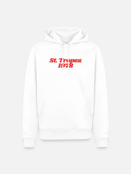 St Tropez 1978 - Männer Premium Bio Hoodie - Weiß