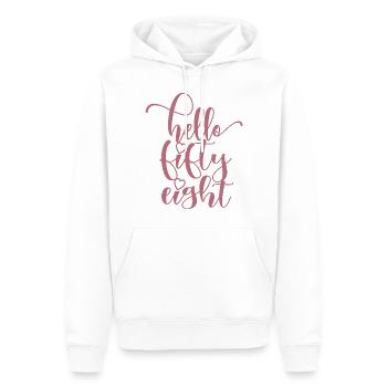 Hallo Achtundfünfzig süßer 58 Jahre alter Geburtstag - Männer Premium Bio Hoodie - Weiß - Vorne - Nico (187cm)