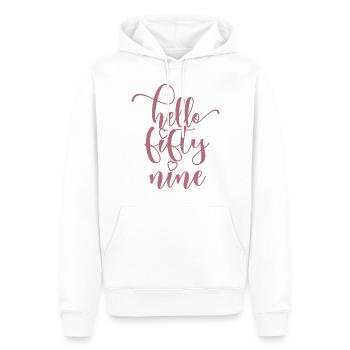 Hallo Fifty Nine Süßer 59 Jahre alter Geburtstag - Männer Premium Bio Hoodie - Weiß - Vorne - Nico (187cm)