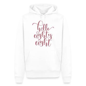 Hallo achtundachtzig süßer 88 Jahre alter Geburtstag - Männer Premium Bio Hoodie - Weiß - Vorne - Nico (187cm)