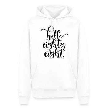 Hallo achtundachtzig süßer 88 Jahre alter Geburtstag - Männer Premium Bio Hoodie - Weiß - Vorne - Nico (187cm)