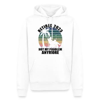 Ruhestand 2023 Ruhestand Geschenk für Männer & Frauen Lustig - Männer Premium Bio Hoodie - Weiß - Vorne - Nico (187cm)
