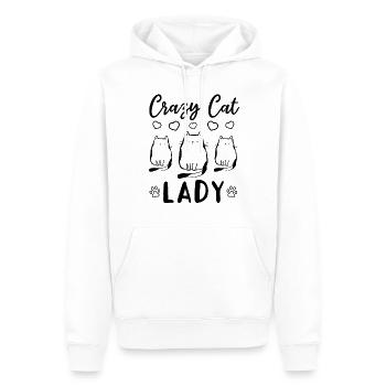 Cat Mama Cute Cat Lover - Cat Owner Crazy Cat Lady - Männer Premium Bio Hoodie - Weiß - Vorne - Nico (187cm)