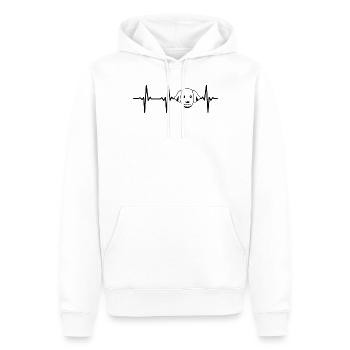 Hundegesicht Hundehalter Hundeliebhaber - Dog Hear - Männer Premium Bio Hoodie - Weiß - Vorne - Nico (187cm)