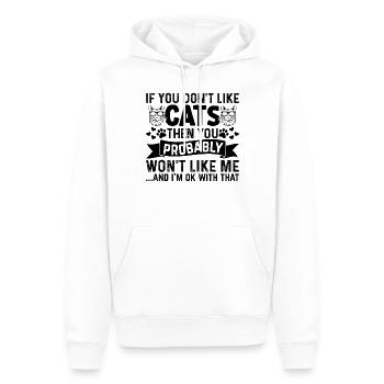 Katzenliebhaber Katzenbesitzer Babykatzen I Niedli - Männer Premium Bio Hoodie - Weiß - Vorne - Nico (187cm)