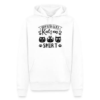 Katzen Lustige Katze I Offizielles Katzen - Männer Premium Bio Hoodie - Weiß - Vorne - Nico (187cm)