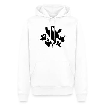 Gespenst Halloween Lustige Halloween Gespenster - Männer Premium Bio Hoodie - Weiß - Vorne - Nico (187cm)
