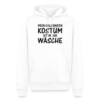 Mein Halloween Kostüm ist in der Wäsche I Hallow - Männer Premium Bio Hoodie - Weiß - Vorne - Nico (187cm)
