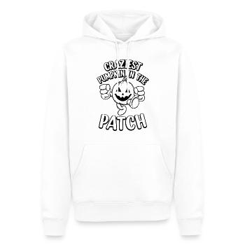 Funny Halloween - Craziest Pumpkin In The Patch - Men’s Premium Organic Hoodie - white - Front - Nico (187cm)