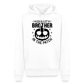 Halloween Brother - Coolest Brother in the Patch - Men’s Premium Organic Hoodie - white - Front - Nico (187cm)