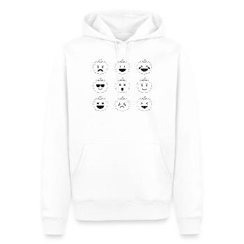 Halloween Pumpkin Funny Halloween Pumpkins - Men’s Premium Organic Hoodie - white - Front - Nico (187cm)