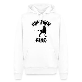 Halloween Citrouille Dino I Drôle Halloween Citrouille D - Sweat à capuche Premium bio Homme - blanc - Devant - Nico (187cm)