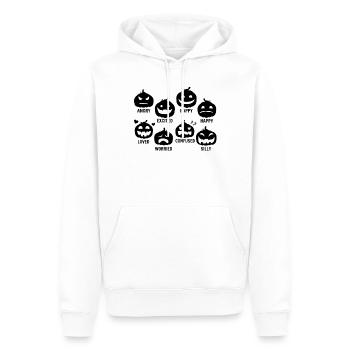Funny Halloween Pumpkin Party I Funny Halloween Pu - Men’s Premium Organic Hoodie - white - Front - Nico (187cm)