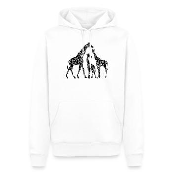 Amoureux des girafes Mignons Girafes Zoo Girafe - Sweat à capuche Premium bio Homme - blanc - Devant - Nico (187cm)