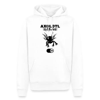 Axolotl Mode On - Kawaii Axolotl Funny Axolotl - Men’s Premium Organic Hoodie - white - Front - Nico (187cm)