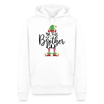 Bruder Elf Niedliches lustiges passendes Weihnachtskostüm - Männer Premium Bio Hoodie - Weiß - Vorne - Nico (187cm)