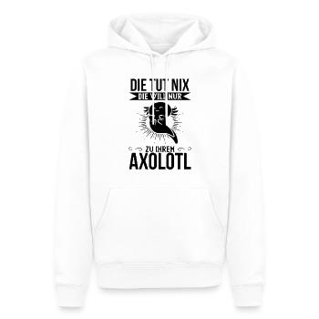 Schwanzlurch - Die Tut Nix Die Will Nur Zu Ihrem A - Männer Premium Bio Hoodie - Weiß - Vorne - Nico (187cm)