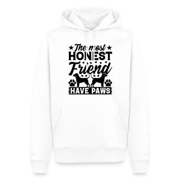 The Most Honest Friend Have Paws - Dog Lover - Männer Premium Bio Hoodie - Weiß - Vorne - Nico (187cm)