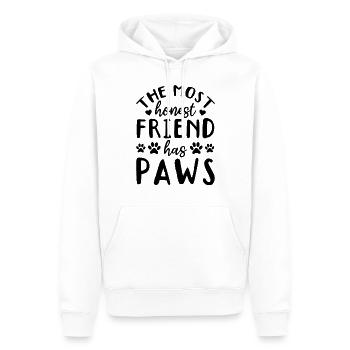 The Most Honest Friend Has Paws - Dog Lover Pet Do - Männer Premium Bio Hoodie - Weiß - Vorne - Nico (187cm)