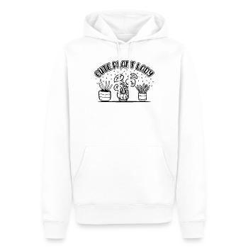 Plante mignonne Dame jardinage Plante Amoureux Plantes Garde - Sweat à capuche Premium bio Homme - blanc - Devant - Nico (187cm)