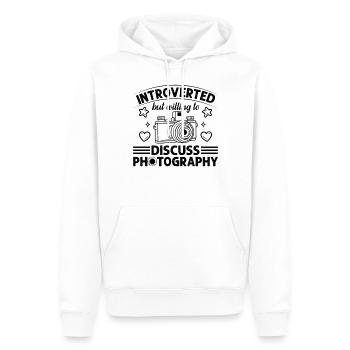 Photographer Introverted But Willing To Discuss Ph - Men’s Premium Organic Hoodie - white - Front - Nico (187cm)