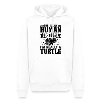 Cute Turtle - This Is My Human Costume I'm Really - Men’s Premium Organic Hoodie - white - Front - Nico (187cm)
