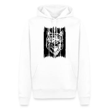 Alpaga Llama Tête Llama Farmer - Llamas Llama Alpa - Sweat à capuche Premium bio Homme - blanc - Devant - Nico (187cm)