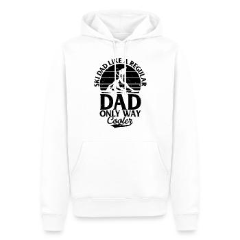 Ski papa comme un papa ordinaire seulement façon cooler - Daddy - Sweat à capuche Premium bio Homme - blanc - Devant - Nico (187cm)