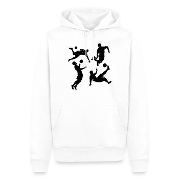 Soccer Game Soccer Sports - Soccer Players - Men’s Premium Organic Hoodie - white - Front - Nico (187cm)