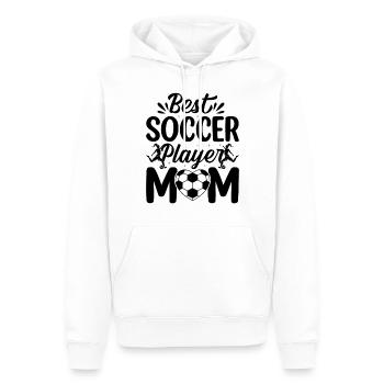 Soccer Lover Soccer Mama - Best Soccer Player Mom - Men’s Premium Organic Hoodie - white - Front - Nico (187cm)