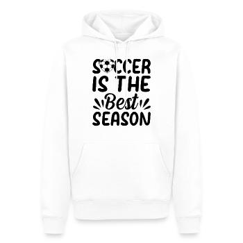 Soccer Is The Best Season - Soccer Player Soccer L - Men’s Premium Organic Hoodie - white - Front - Nico (187cm)