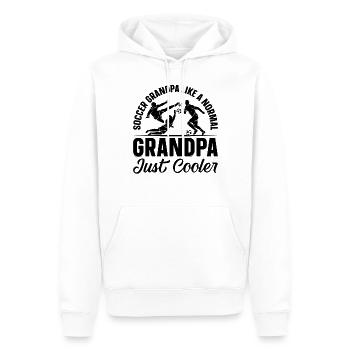 Soccer Grandpa Soccer Player - Männer Premium Bio Hoodie - Weiß - Vorne - Nico (187cm)