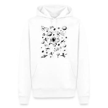 Space Travel Equipment Aerospace Spaceship Space A - Men’s Premium Organic Hoodie - white - Front - Nico (187cm)