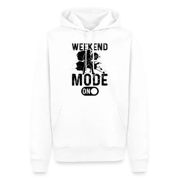 Weekend Mode On - Bass Guitarist Bass Guitar Playe - Männer Premium Bio Hoodie - Weiß - Vorne - Nico (187cm)