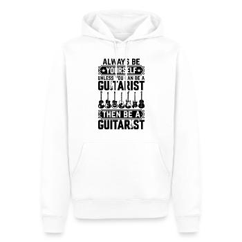 Guitariste - Soyez toujours vous-même à moins que vous ne puissiez être un - Sweat à capuche Premium bio Homme - blanc - Devant - Nico (187cm)