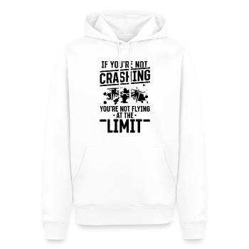 Si vous ne vous écrasez pas - Pilote de drone drôle - Sweat à capuche Premium bio Homme - blanc - Devant - Nico (187cm)