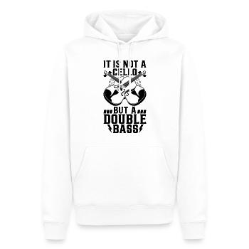 It Is Not A Cello But A Double Bass - Double Bass - Men’s Premium Organic Hoodie - white - Front - Nico (187cm)