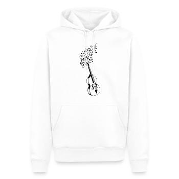Double Bass Instrument Double Bass Musician - Männer Premium Bio Hoodie - Weiß - Vorne - Nico (187cm)