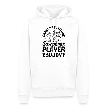 Le futur joueur de saxophone de grand-père Buddy - Saxophon - Sweat à capuche Premium bio Homme - blanc - Devant - Nico (187cm)