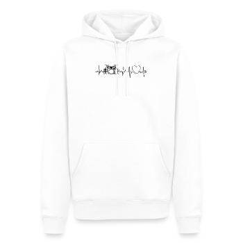 Drum Player Drum Set Heartbeat Heart Drum Set - Men’s Premium Organic Hoodie - white - Front - Nico (187cm)