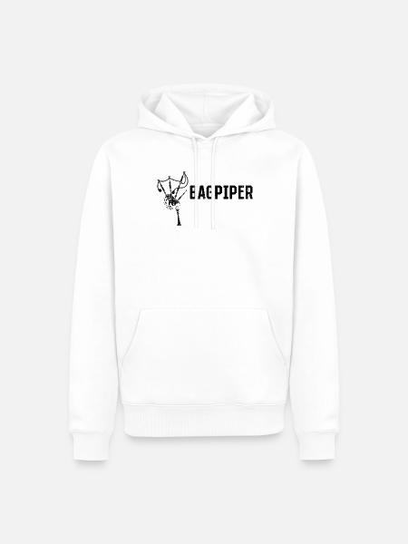 Bagpiper Bagpipe Player Bagpipe Musician Bagpiper - Männer Premium Bio Hoodie - Weiß
