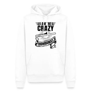 I Am The Crazy Trombonist Trombone Music Trombone - Men’s Premium Organic Hoodie - white - Front - Nico (187cm)